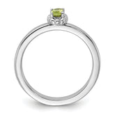 Sterling Silver Stackable Expressions Peridot Ring